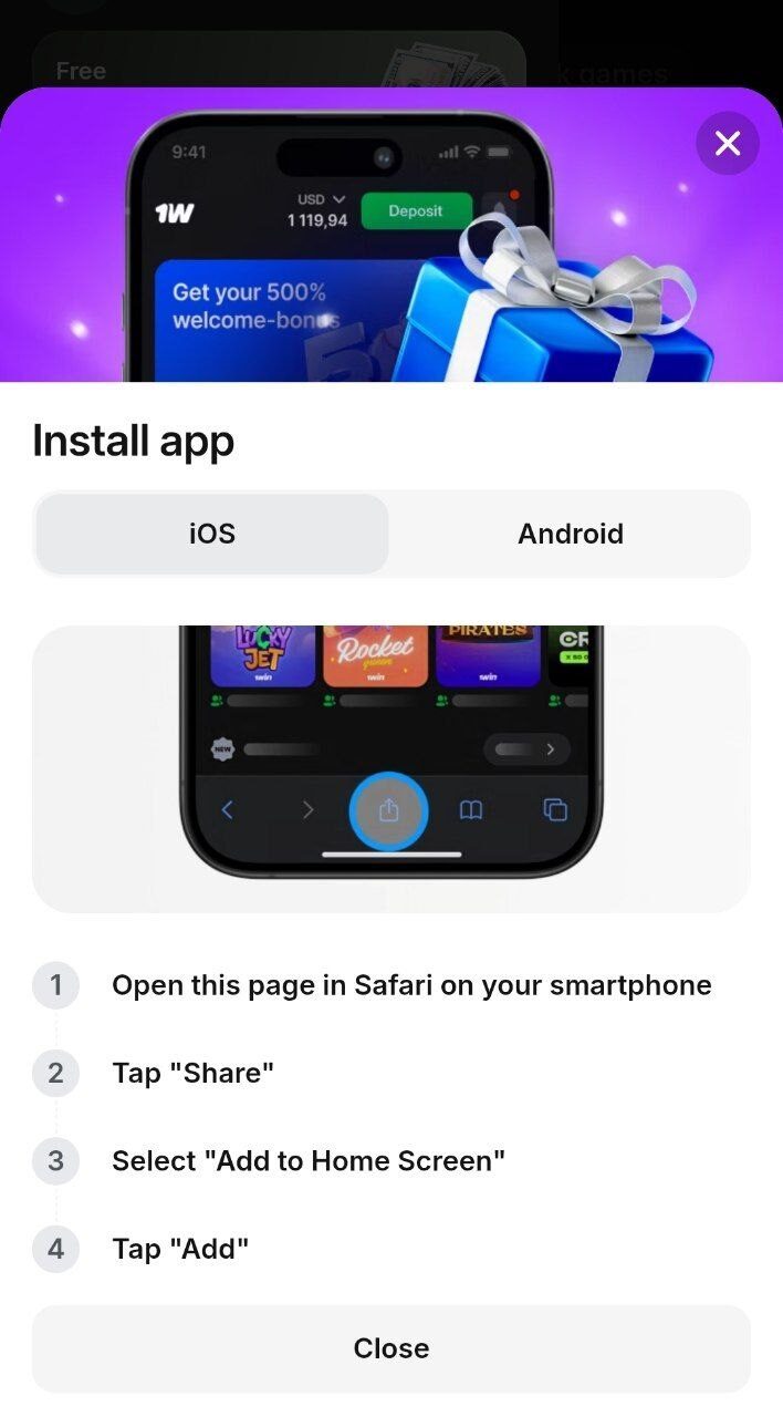 Download the App on iOS